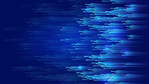 Leuchtende linien bilden den vektorhintergrund der zukunftstechnologie des internets