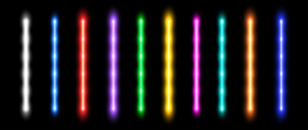 Leuchtende Neonröhrenlampe Led-Lichtlinie Strahlkollektion Helle leuchtende Leuchtdiodenstange