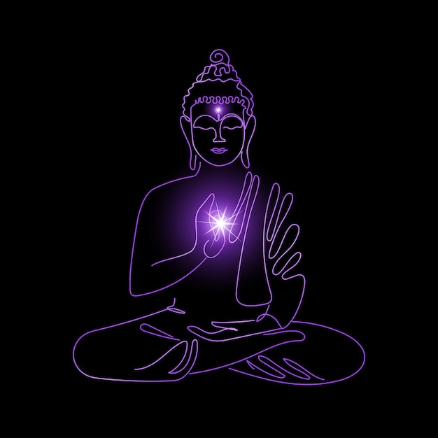 Leuchtender Buddha