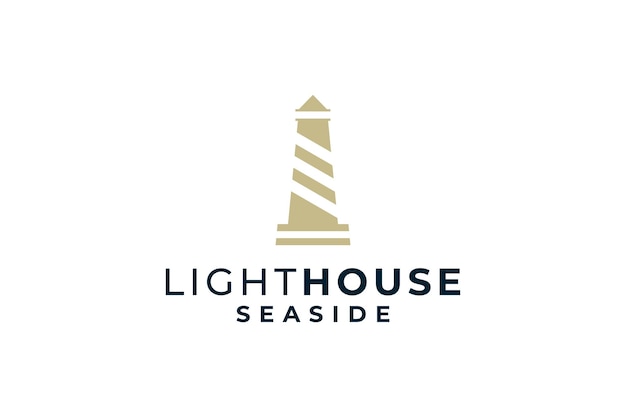 Leuchtturm beacon light sea logo-design