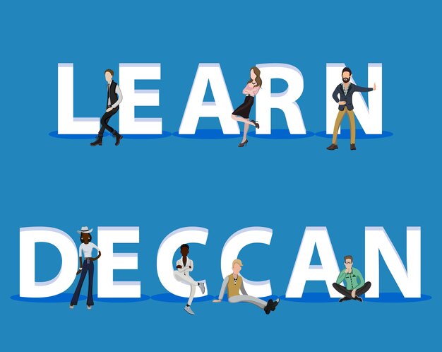Leute auf Learn Deccan für Web Mobile App-Präsentationen