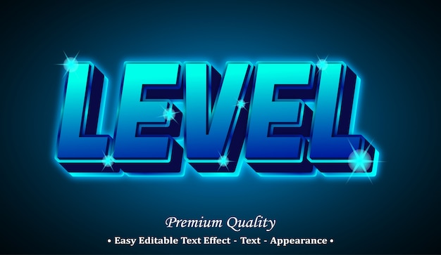 Level-schriftstil-effekt