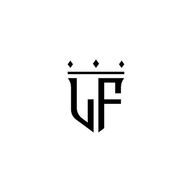 LF-Monogramm-Logo-Design, Buchstabe, Text, Name, Symbol, monochromes Logo, Alphabet-Zeichen, einfaches Logo