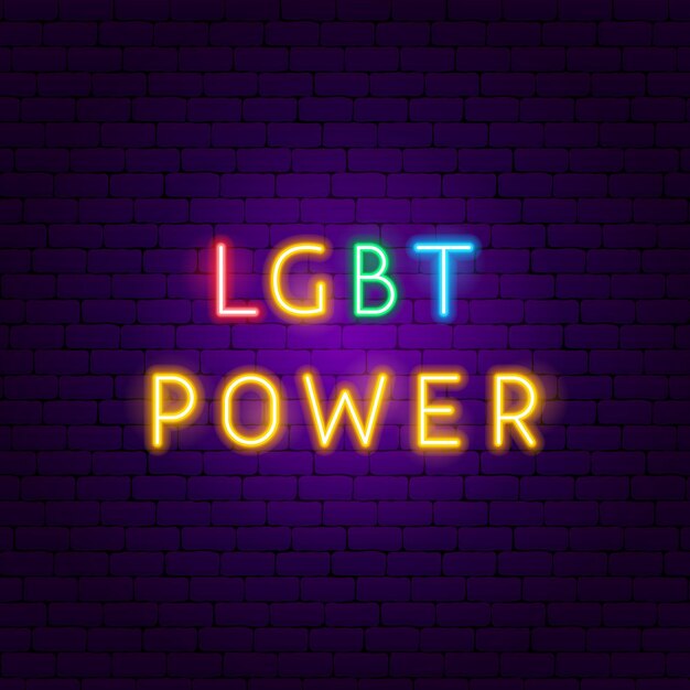 LGBT-Power-Neon-Text