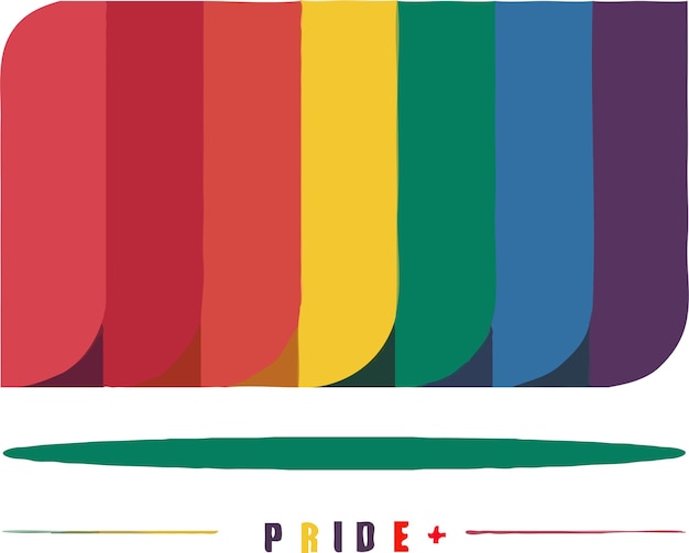 Vektor lgbt-pride-banner im flachen stil