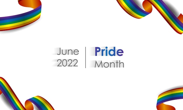 LGBT Pride Month Pride Etikettenbänder mit Regenbogenfarben Banner Liebe ist Liebe LGBT