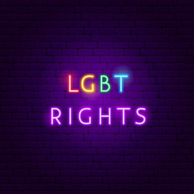 Lgbt-rechte-neon-text