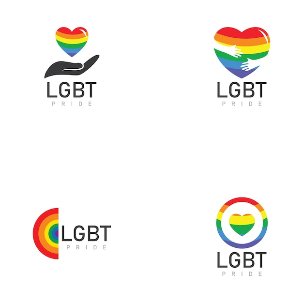 Lgbt-stolz-regenbogenflaggen-logo-symbol