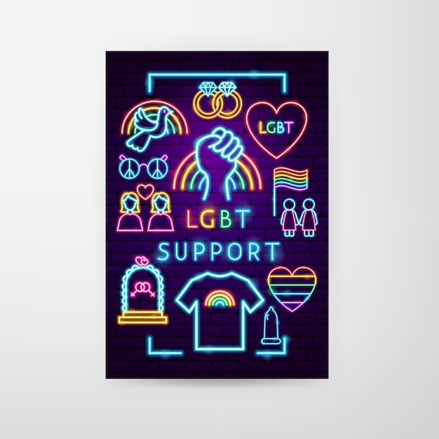 LGBT-Support-Neon-Flyer