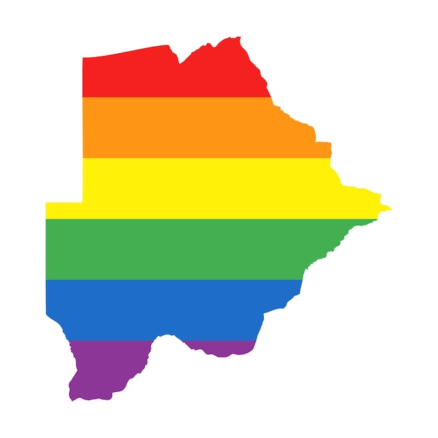 Lgbtq-gay-pride-regenbogenflaggenkarte von