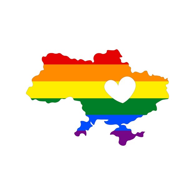 Vektor lgbtq in der ukraine