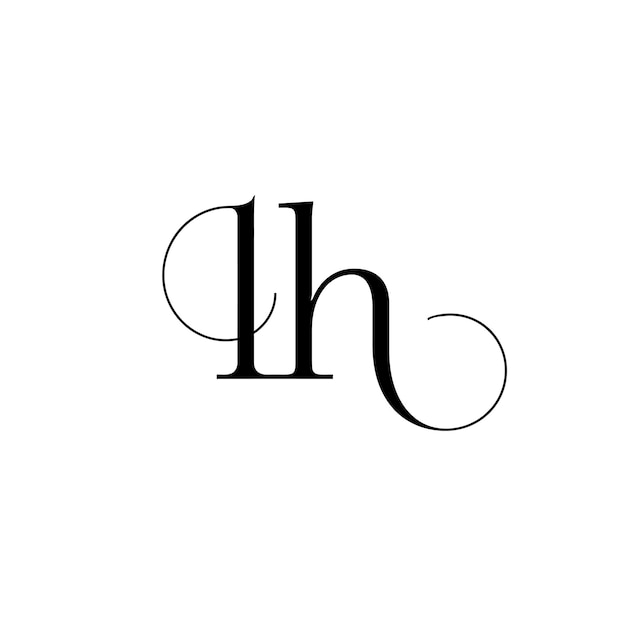 Vektor lh-initialen-logo-design anfangsbuchstaben-logo creative luxury-logo-vorlage