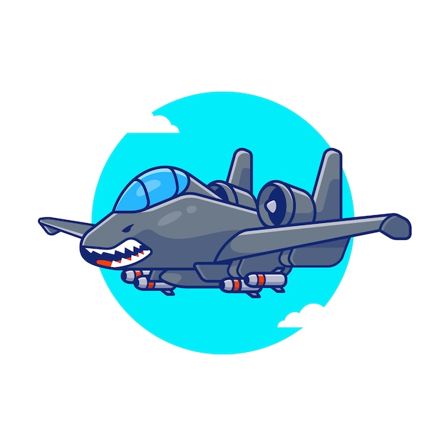 Libelle jet flying cartoon icon illustration. air transportasion icon konzept isoliert premium. flacher cartoon-stil