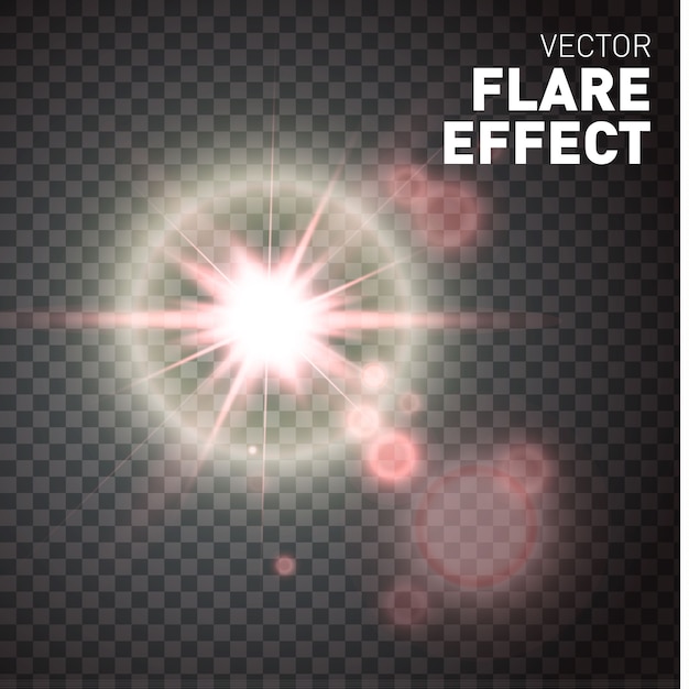 Lichteffekt, glänzendes Sonnenlicht oder Starburst