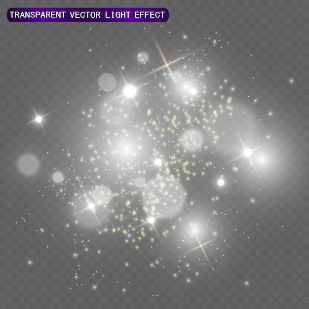 Vektor lichteffekt spezialeffekt. illustration