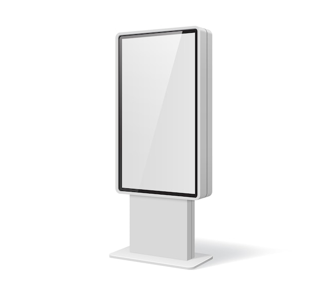 Vektor lichtwerbe-display-mockup oder lightbox-stand