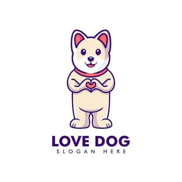 Liebe-hunde-charakter-logo