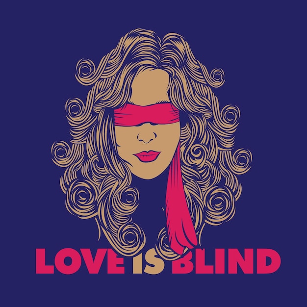 Vektor liebe ist blind