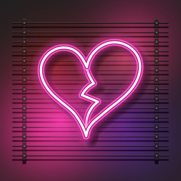 Liebe leuchtreklame. liebe leuchtreklame rosa. herz leuchtreklame. lieben sie neoneffekt. valentinsgruß-hintergrund. herz-neon. rosa herz neonlicht.