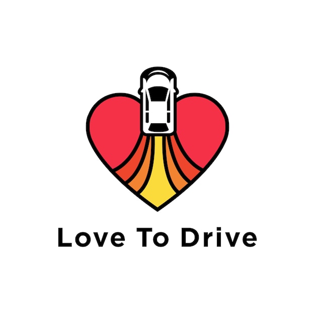 Liebe, logo zu fahren