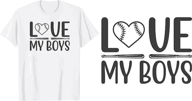 Vektor liebe meine jungen svg t-shirt design