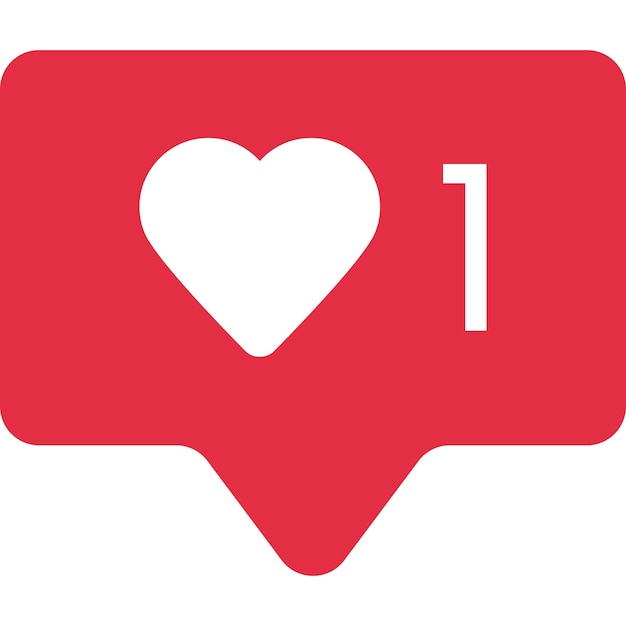 Liebe oder wie Social-Media-Illustration