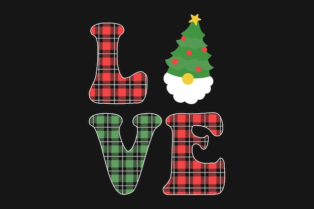 Liebe weihnachten t-shirt-design