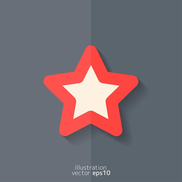 Lieblings-Web-Icon-Flat-Design mit Sternzeichen