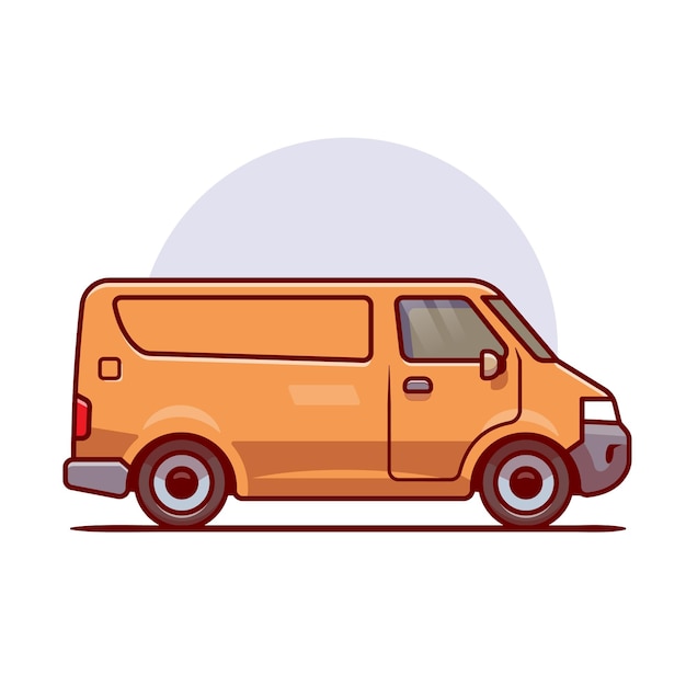 Lieferung Car Cargo Cartoon. Fahrzeugtransport isoliert