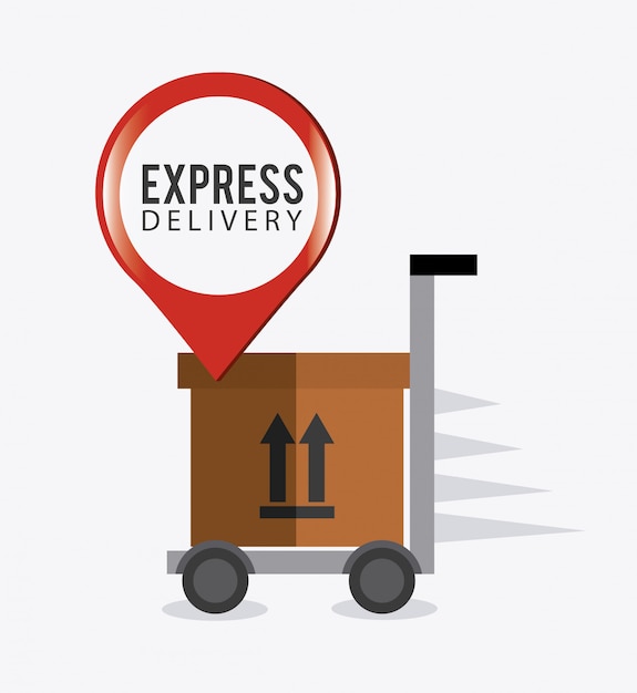 Vektor lieferung, transport und logistik