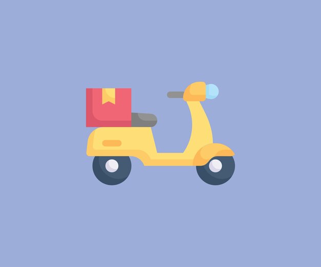 Lieferung von Motorrad-Vektor-Ikonen