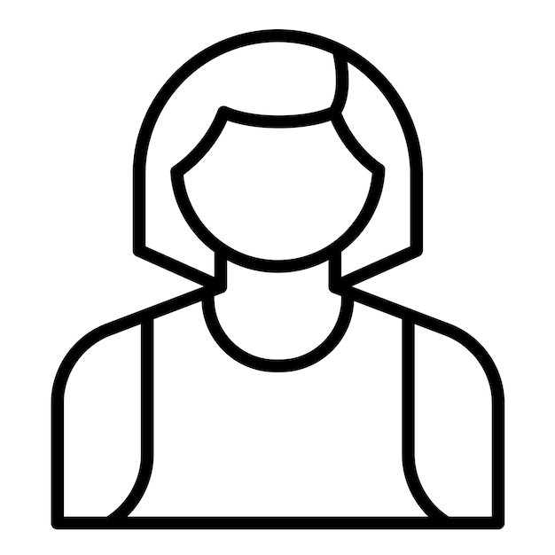 Lifeguard weibliche Vektor-Illustrationsstil
