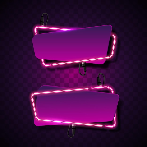 Lila abstraktes banner-design. neon- und papierkombination. lila abstraktes bannerdesign. neon- und papierkombination.