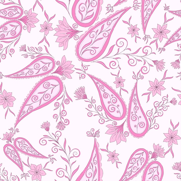 Lila paisley-blumenmuster