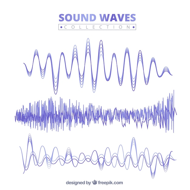 Lila Schallwelle Sammlung
