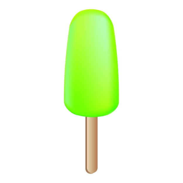 Limetten-Eis am Stiel-Symbol Cartoon eines Limetten-Eis am Stiel-Vektorsymbols für Webdesign isoliert auf weißem Hintergrund