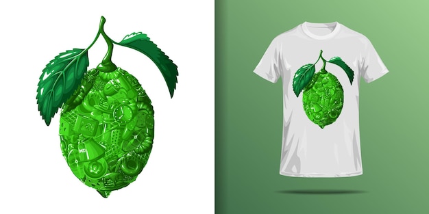 Limettenmuster für t-shirt.