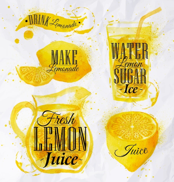 Limonade aquarell