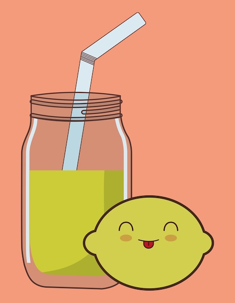 Limonade fruchtsaft kawaii essen