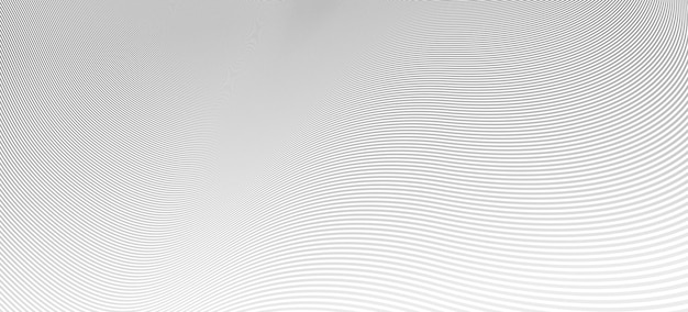 Lineare abstrakte Vektor-Hintergrundgestaltung 3D-Linien in Perspektivkurve und Wellenlinien in Bewegung glatte und weiche Hintergrund