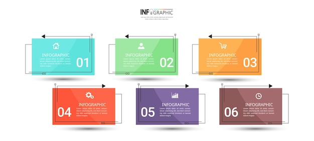 Lineare flache infografik-vorlage