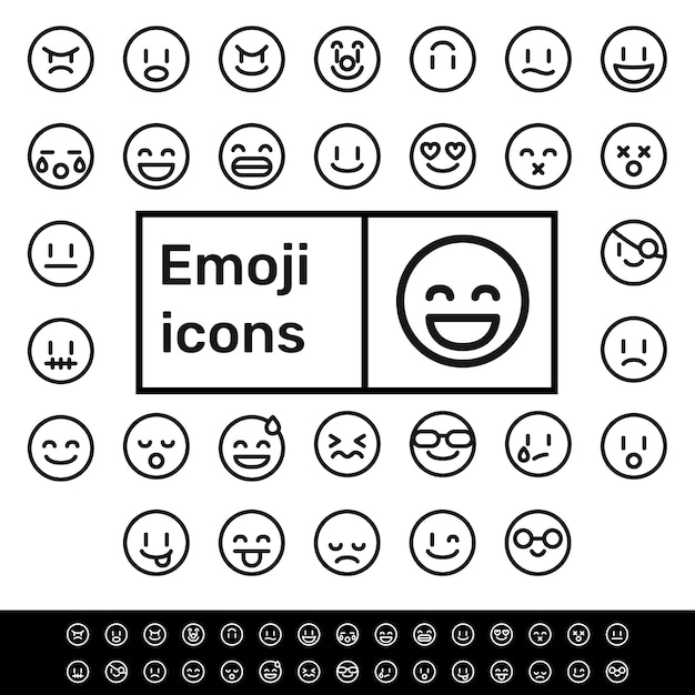 Linie emoji-symbole