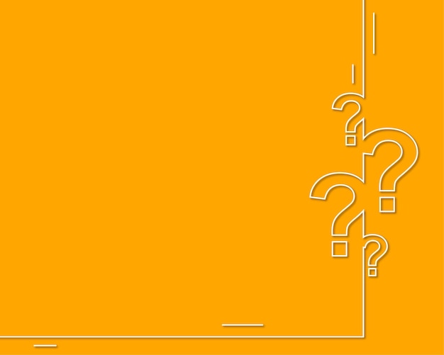 Linie-Stil Fragezeichen-Hintergrund mit Textraum