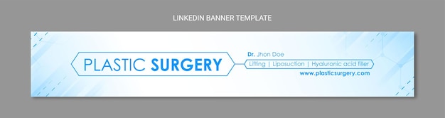 Linkedin-banner-vorlage plastische chirurgie