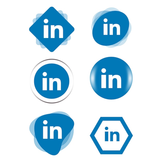 Linkedin-social-media-logo-icon-technologie, netzwerk. hintergrund, vektorillustration, mögen, teilen