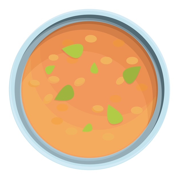 Linsensuppe-essen-symbol-cartoon-vektor rote schüsselsuppe gemüse-linsen-essen