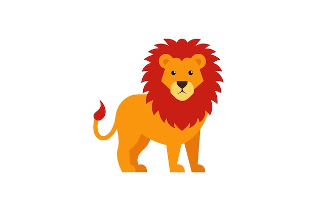 Lion-Vektorkunst-Illustrations-Eps