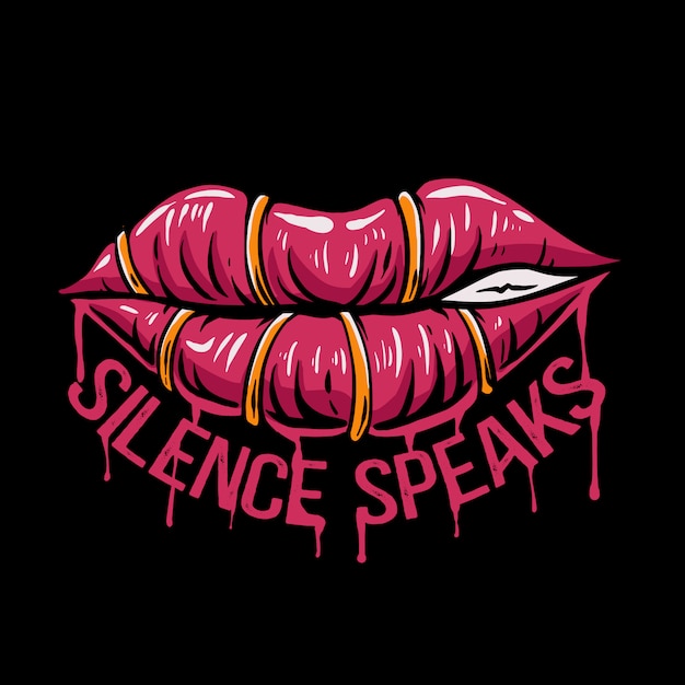 Lippenstille spricht illustration