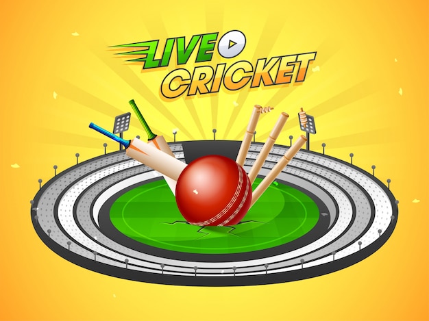 Live cricket match hintergrund