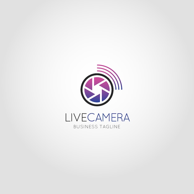 Live-kamera - broadcast-kamera-apps logo vorlage